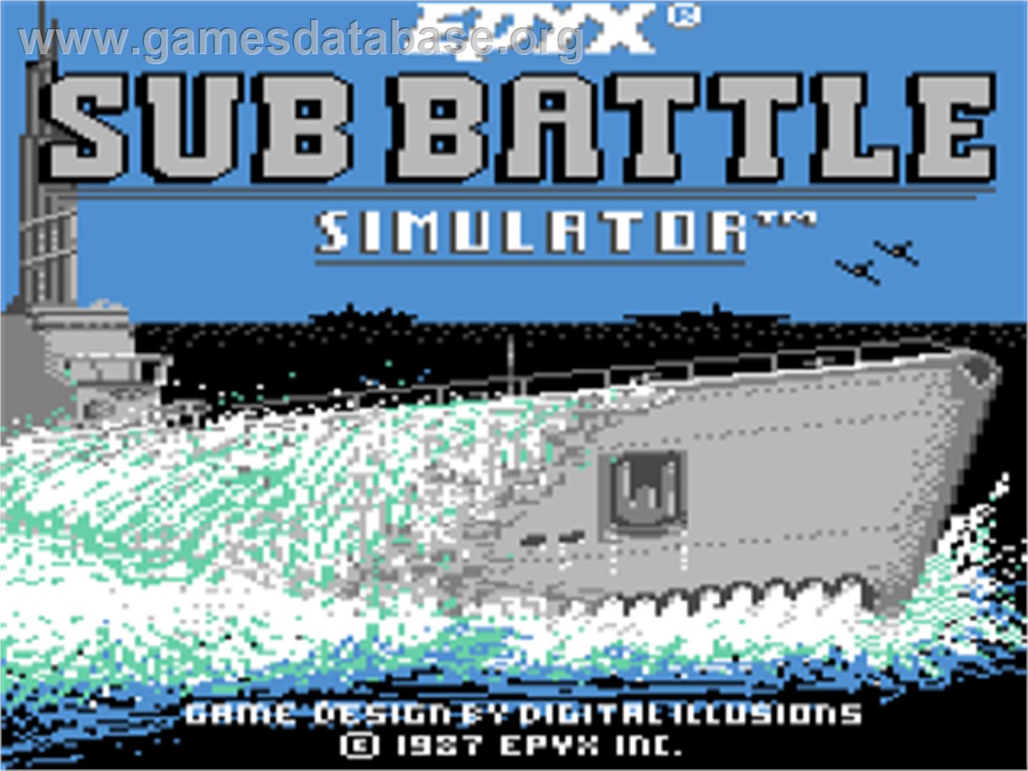 Sub Battle Simulator - Commodore 64 - Artwork - Title Screen