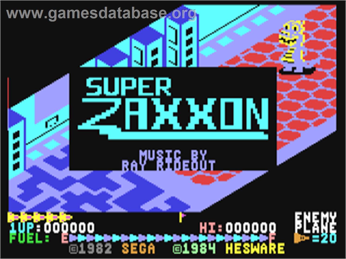 Super Zaxxon - Commodore 64 - Artwork - Title Screen