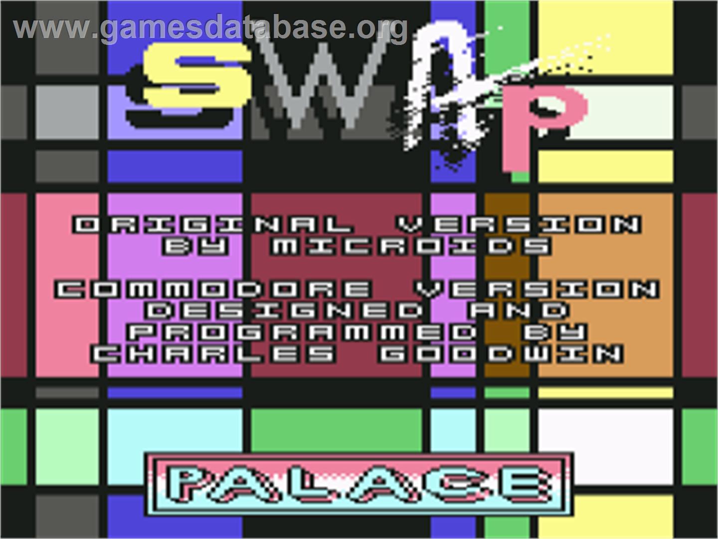 Swap - Commodore 64 - Artwork - Title Screen