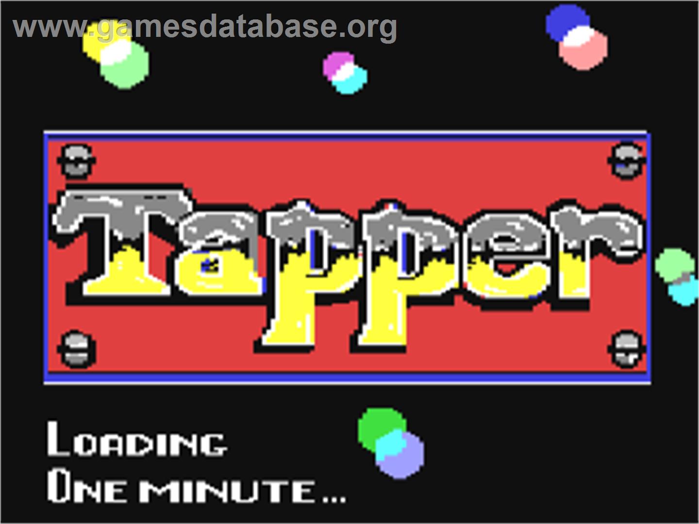 Tapper - Commodore 64 - Artwork - Title Screen