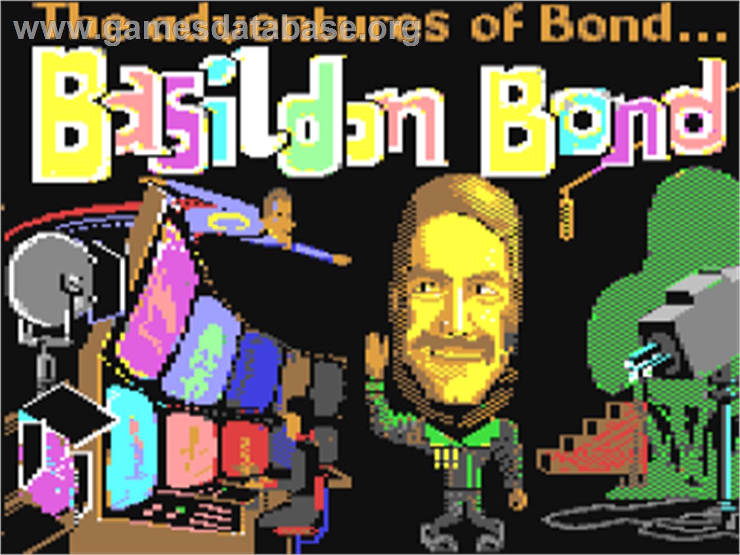 The Adventures of Bond... Basildon Bond - Commodore 64 - Artwork - Title Screen