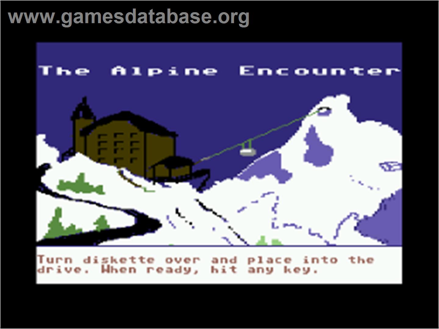 The Alpine Encounter - Commodore 64 - Artwork - Title Screen