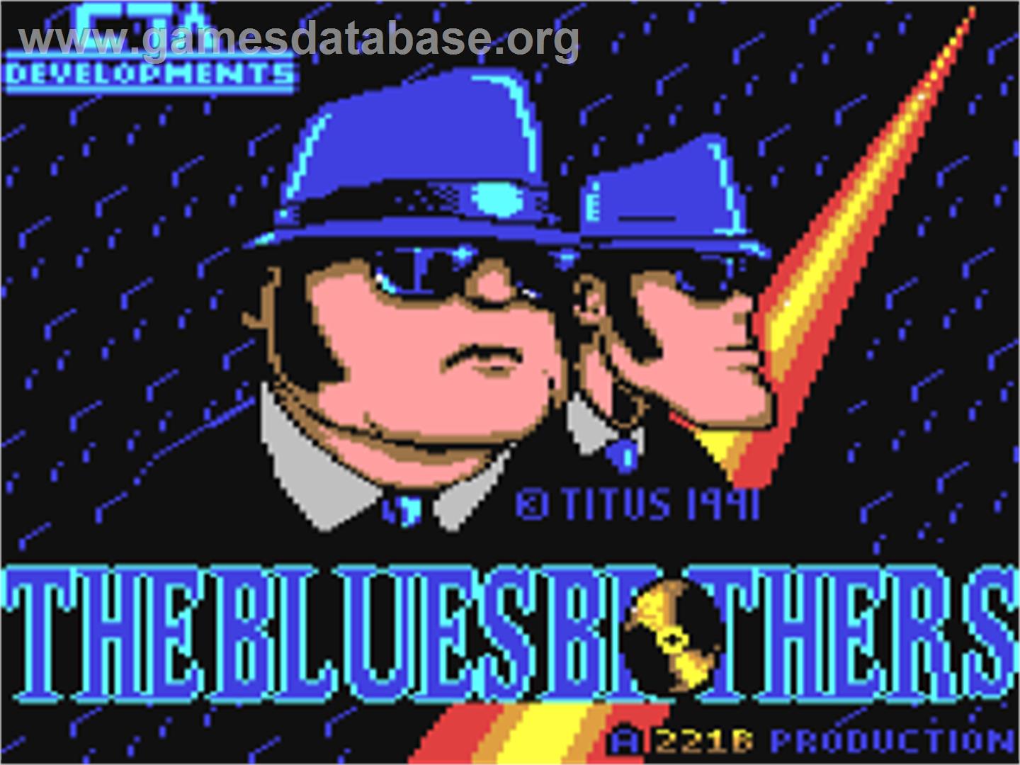 The Blues Brothers - Commodore 64 - Artwork - Title Screen