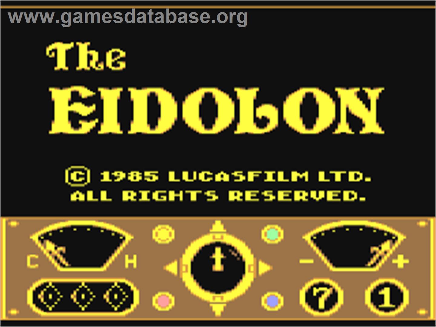 The Eidolon - Commodore 64 - Artwork - Title Screen