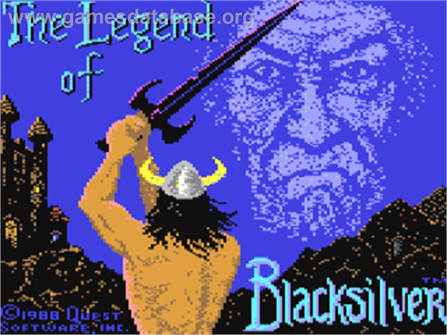 The Legend of Blacksilver - Commodore 64 - Artwork - Title Screen