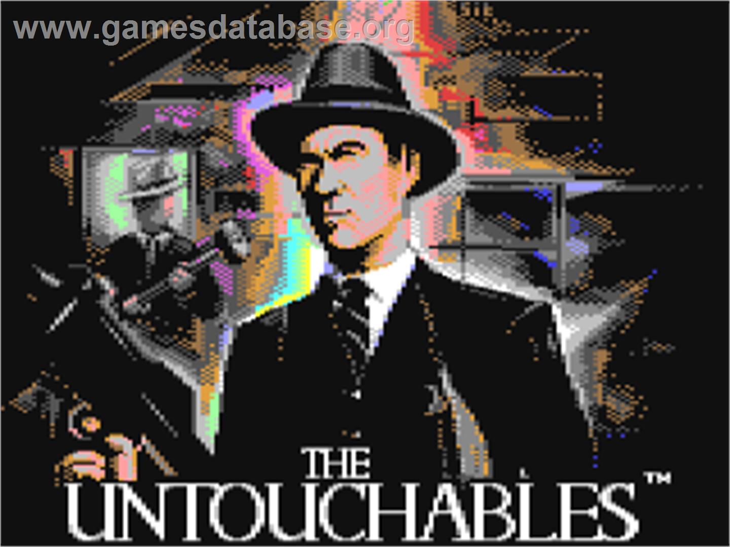 The Untouchables - Commodore 64 - Artwork - Title Screen