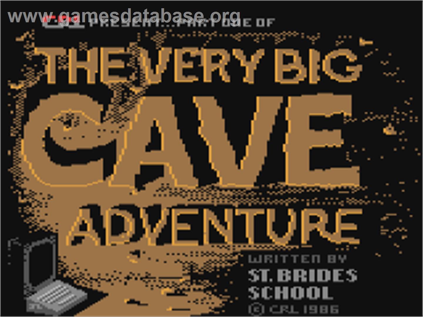 The Very Big Cave Adventure - Commodore 64 - Artwork - Title Screen