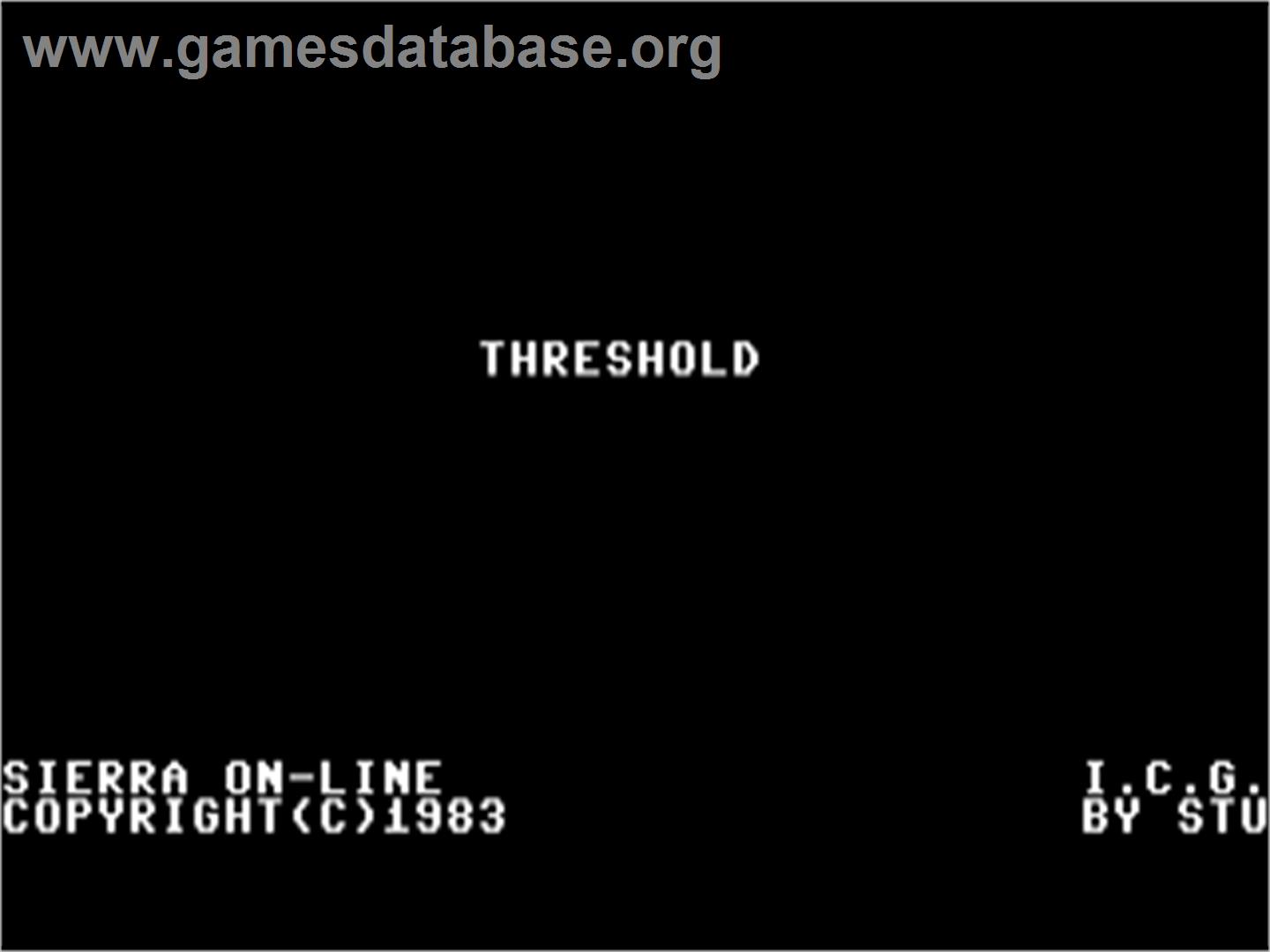 Threshold - Commodore 64 - Artwork - Title Screen