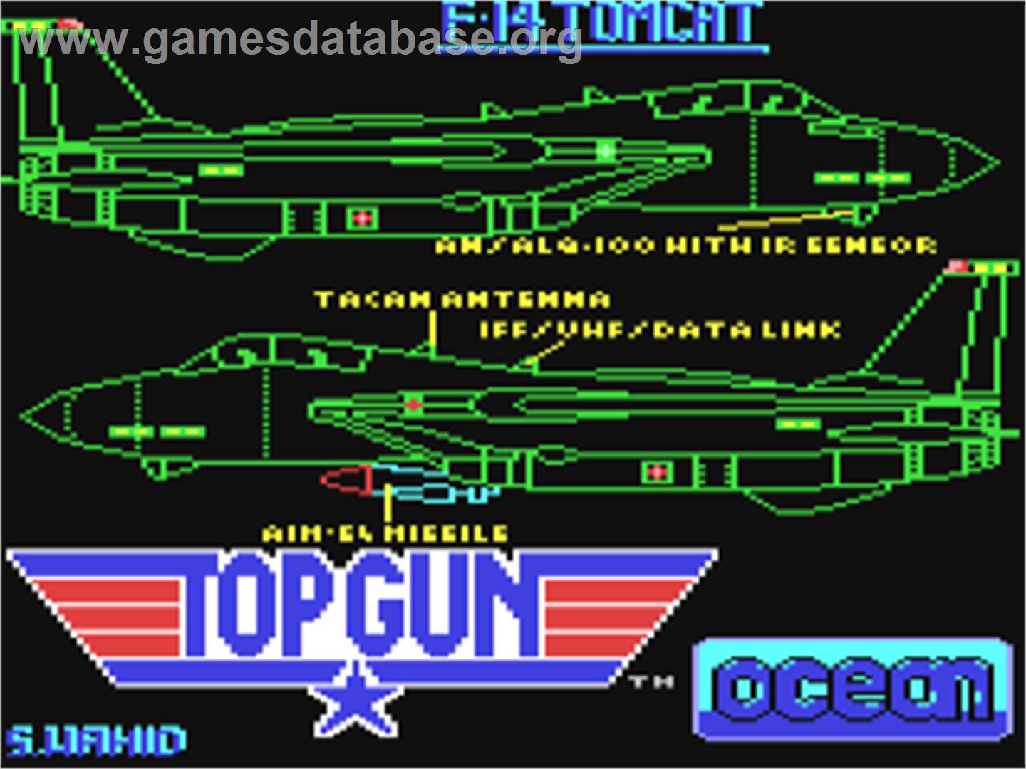 Top Gun - Commodore 64 - Artwork - Title Screen