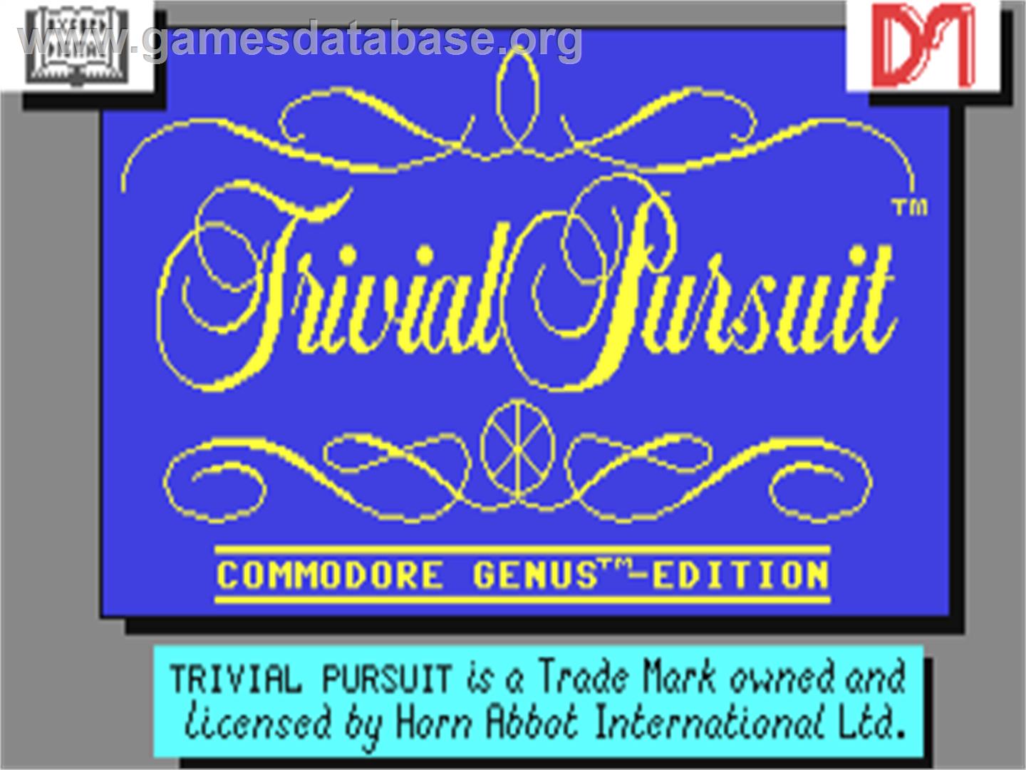 Trivial Pursuit - Commodore 64 - Artwork - Title Screen
