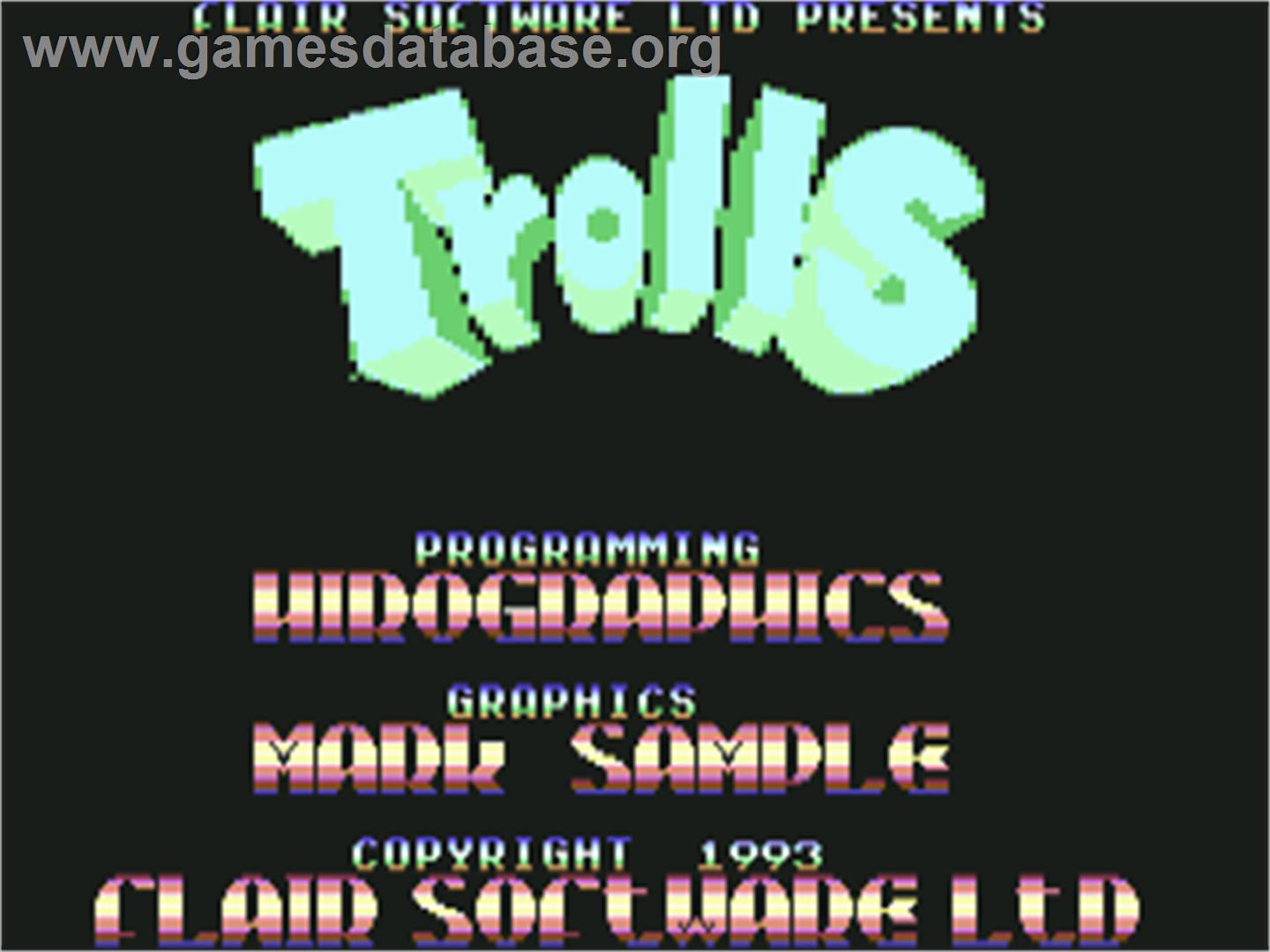 Trolls - Commodore 64 - Artwork - Title Screen