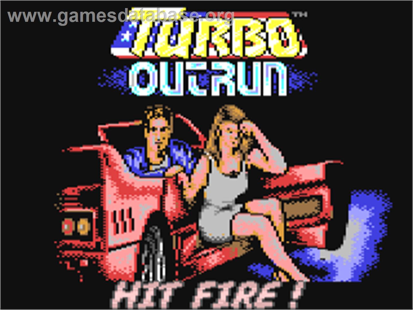 Turbo Outrun - Commodore 64 - Artwork - Title Screen