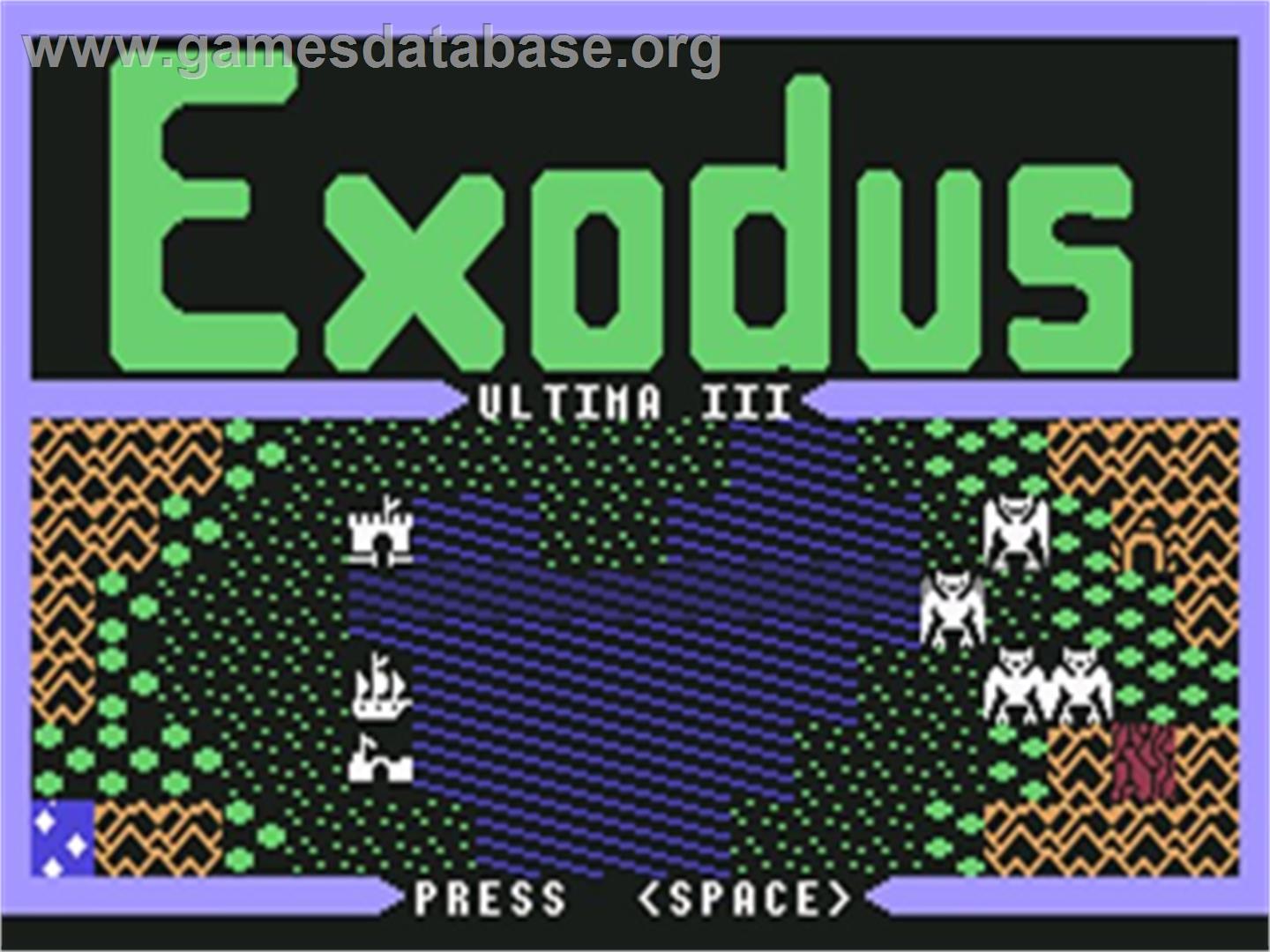 Ultima III: Exodus - Commodore 64 - Artwork - Title Screen