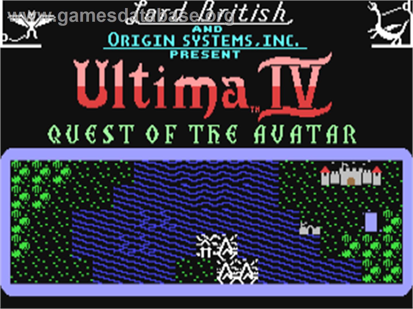 Ultima IV: Quest of the Avatar - Commodore 64 - Artwork - Title Screen