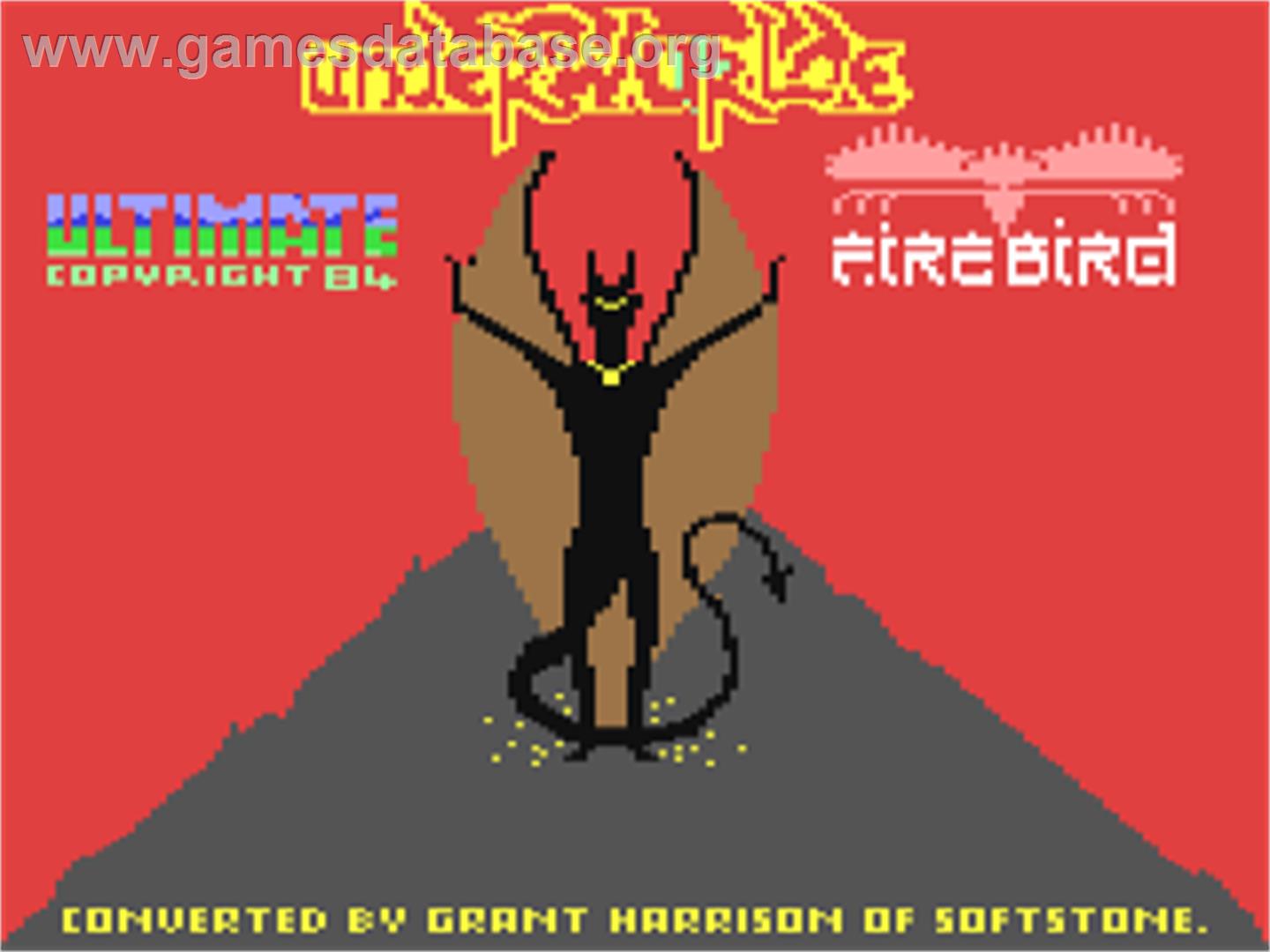 Underwurlde - Commodore 64 - Artwork - Title Screen