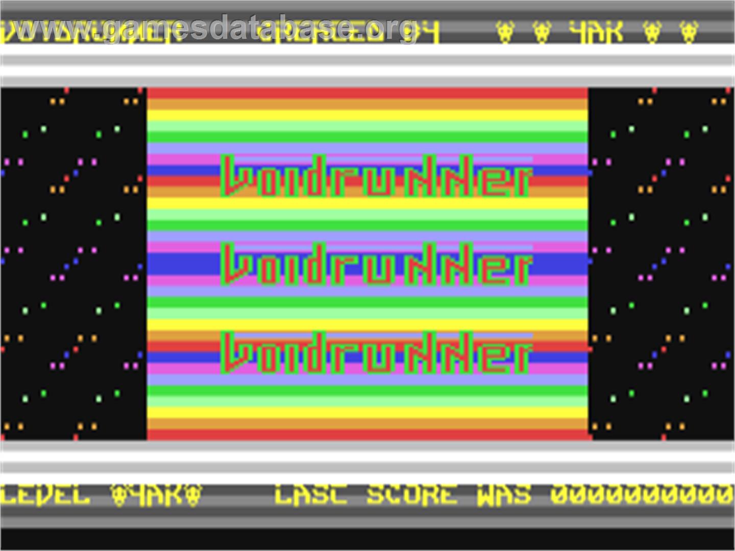 Voidrunner - Commodore 64 - Artwork - Title Screen