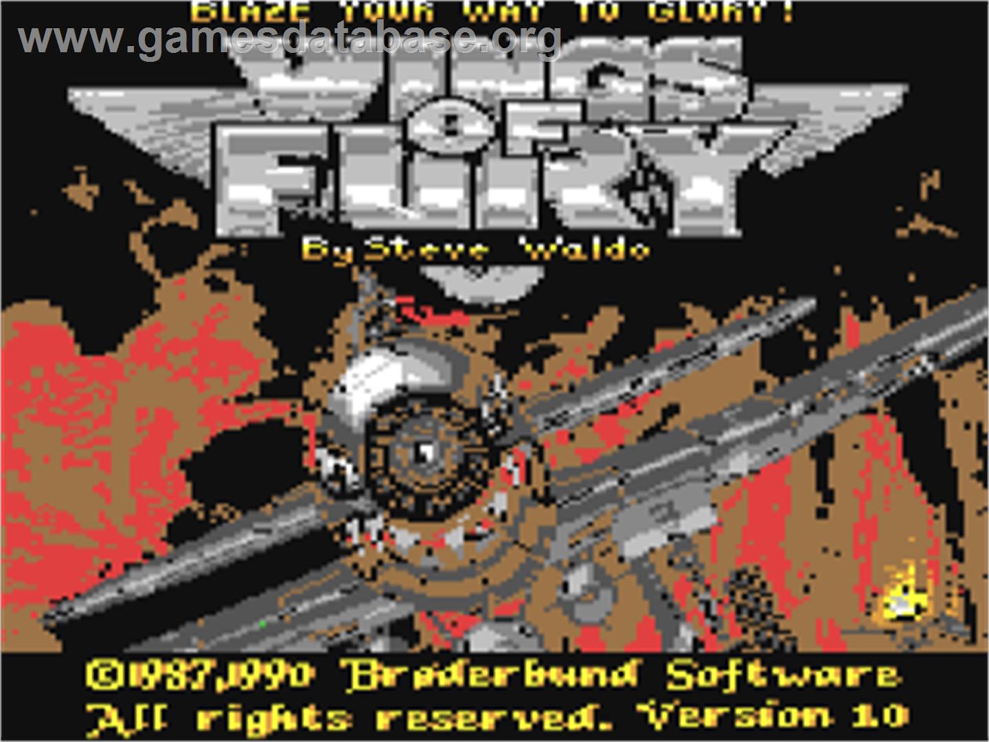 Wings of Fury - Commodore 64 - Artwork - Title Screen