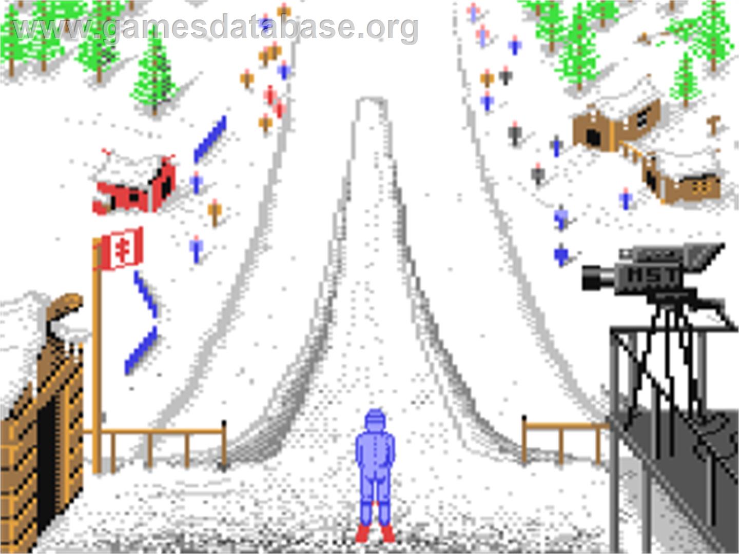 Winter Challenge: World Class Competition - Commodore 64 - Artwork - Title Screen