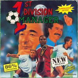Box cover for 1st Division Manager on the Commodore Amiga.