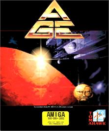 Box cover for A.G.E. on the Commodore Amiga.