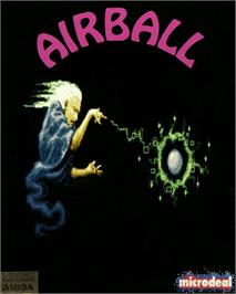 Box cover for Airball on the Commodore Amiga.