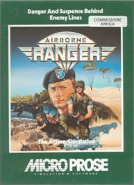 Box cover for Airborne Ranger on the Commodore Amiga.