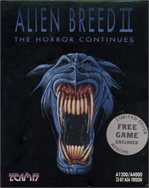 Box cover for Alien Breed II: The Horror Continues on the Commodore Amiga.