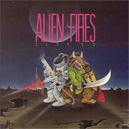 Box cover for Alien Fires: 2199 AD on the Commodore Amiga.