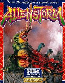 Box cover for Alien Storm on the Commodore Amiga.