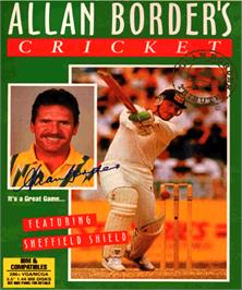 Box cover for Allan Border's Cricket on the Commodore Amiga.