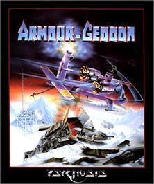 Box cover for Armour-Geddon on the Commodore Amiga.