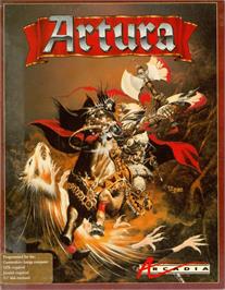 Box cover for Artura on the Commodore Amiga.