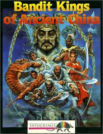 Box cover for Bandit Kings of Ancient China on the Commodore Amiga.