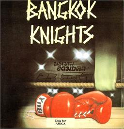 Box cover for Bangkok Knights on the Commodore Amiga.