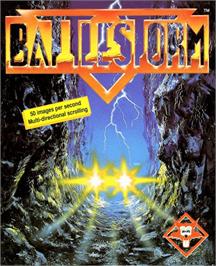 Box cover for Battlestorm on the Commodore Amiga.