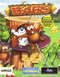 Box cover for Beavers on the Commodore Amiga.