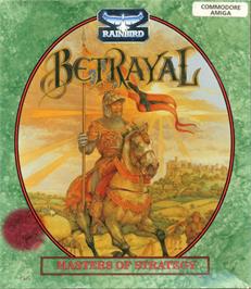 Box cover for Betrayal on the Commodore Amiga.