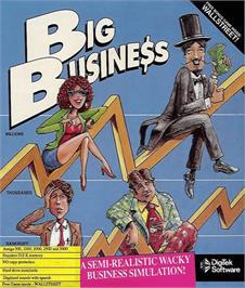 Box cover for Big Business on the Commodore Amiga.