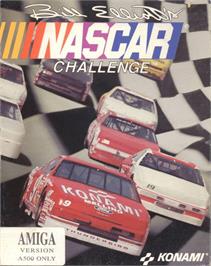 Box cover for Bill Elliott's NASCAR Challenge on the Commodore Amiga.