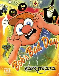 Box cover for Bob's Bad Day on the Commodore Amiga.