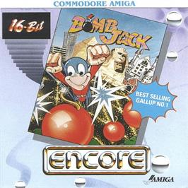 Box cover for Bomb Jack on the Commodore Amiga.