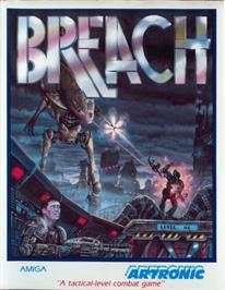 Box cover for Breach on the Commodore Amiga.