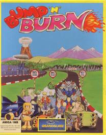 Box cover for Bump 'n' Burn on the Commodore Amiga.