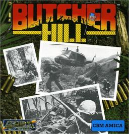 Box cover for Butcher Hill on the Commodore Amiga.