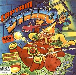Box cover for Captain Dynamo on the Commodore Amiga.