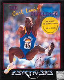 Box cover for Carl Lewis Challenge on the Commodore Amiga.