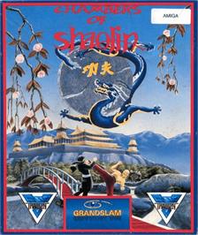 Box cover for Chambers of Shaolin on the Commodore Amiga.