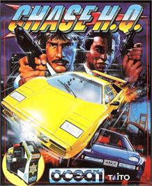 Box cover for Chase H.Q. on the Commodore Amiga.