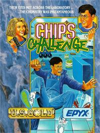 Box cover for Chip's Challenge on the Commodore Amiga.