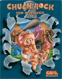 Box cover for Chuck Rock 2: Son of Chuck on the Commodore Amiga.